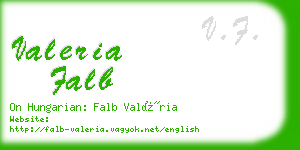 valeria falb business card